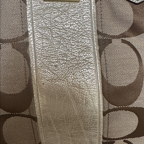 Coach Tote Bag - Brown and Gold - Picture 8 of 11